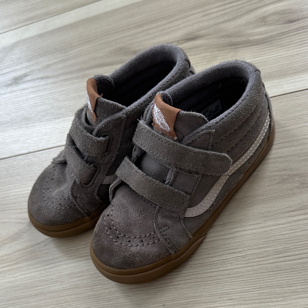 Vans Kids Brown Suede Sneakers
